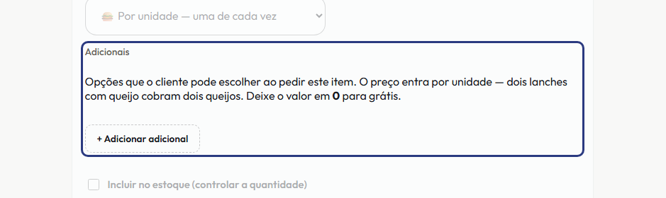 A tela do +Frella com o ponto de que o passo 9 fala em destaque