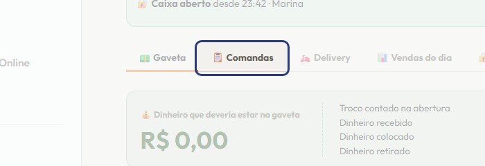 A tela do +Frella com o ponto de que o passo 2 fala em destaque