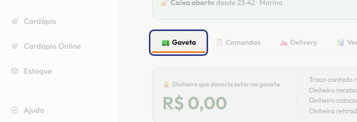 A tela do +Frella com o ponto de que o passo 9 fala em destaque