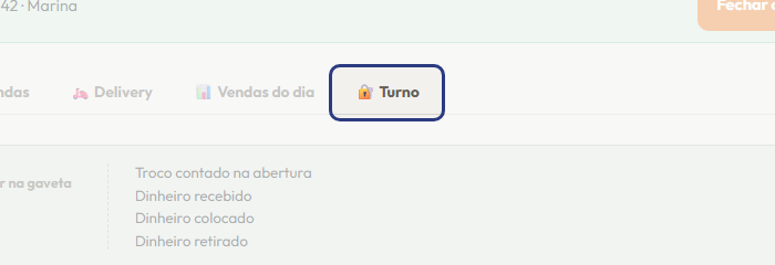 A tela do +Frella com o ponto de que o passo 14 fala em destaque