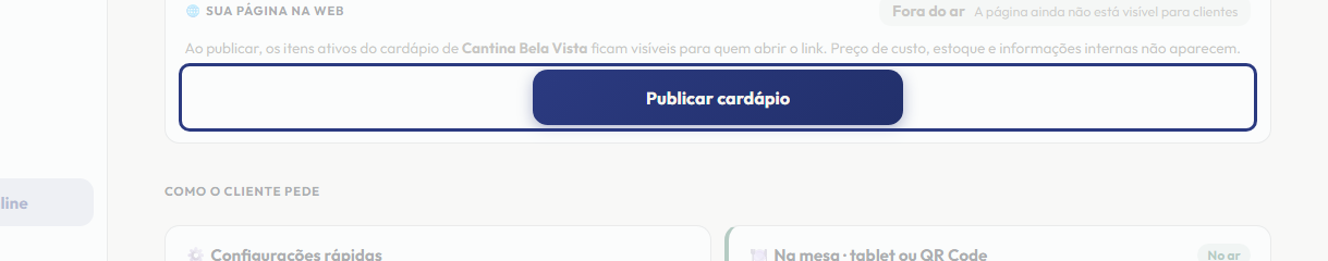 A tela do +Frella com o ponto de que o passo 5 fala em destaque