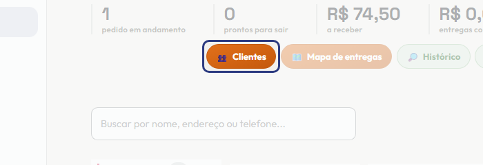 A tela do +Frella com o ponto de que o passo 15 fala em destaque