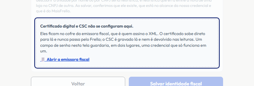 A tela do +Frella com o ponto de que o passo 7 fala em destaque