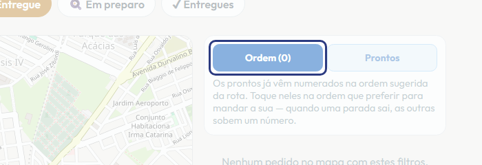 A tela do +Frella com o ponto de que o passo 6 fala em destaque