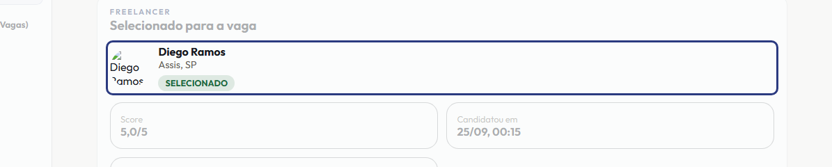 A tela do +Frella com o ponto de que o passo 4 fala em destaque