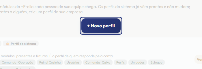 A tela do +Frella com o ponto de que o passo 2 fala em destaque