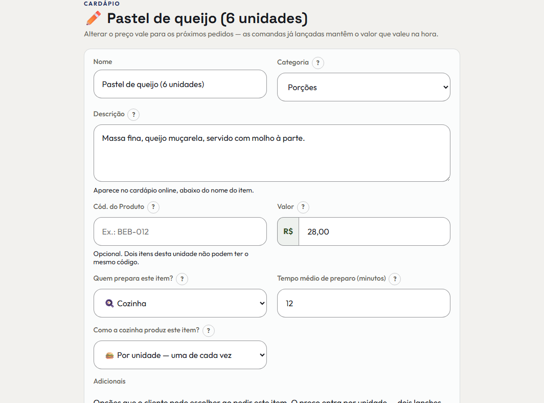 A tela do +Frella de que este passo fala, inteira