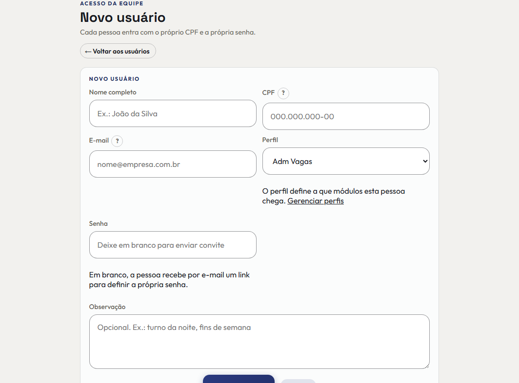 A tela do +Frella de que este passo fala, inteira