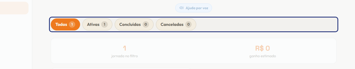 A tela do +Frella com o ponto de que o passo 2 fala em destaque