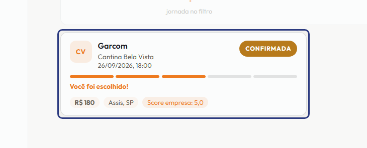 A tela do +Frella com o ponto de que o passo 3 fala em destaque