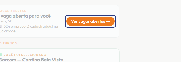 A tela do +Frella com o ponto de que o passo 2 fala em destaque