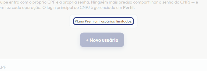 A tela do +Frella com o ponto de que o passo 2 fala em destaque